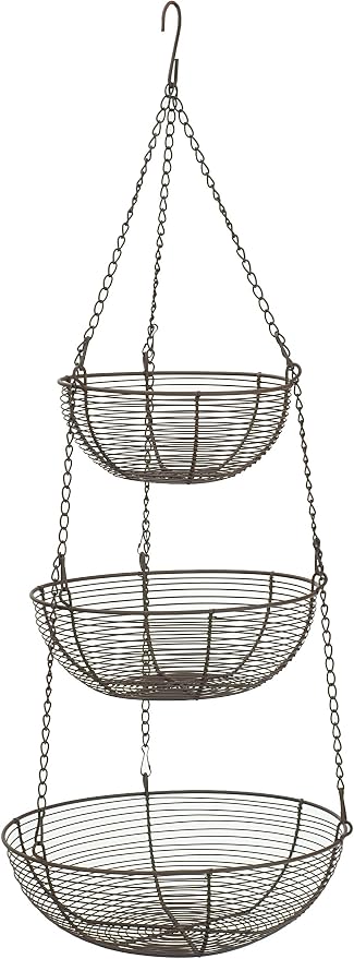 Woven Wire Hanging Basket by RSVPInternational