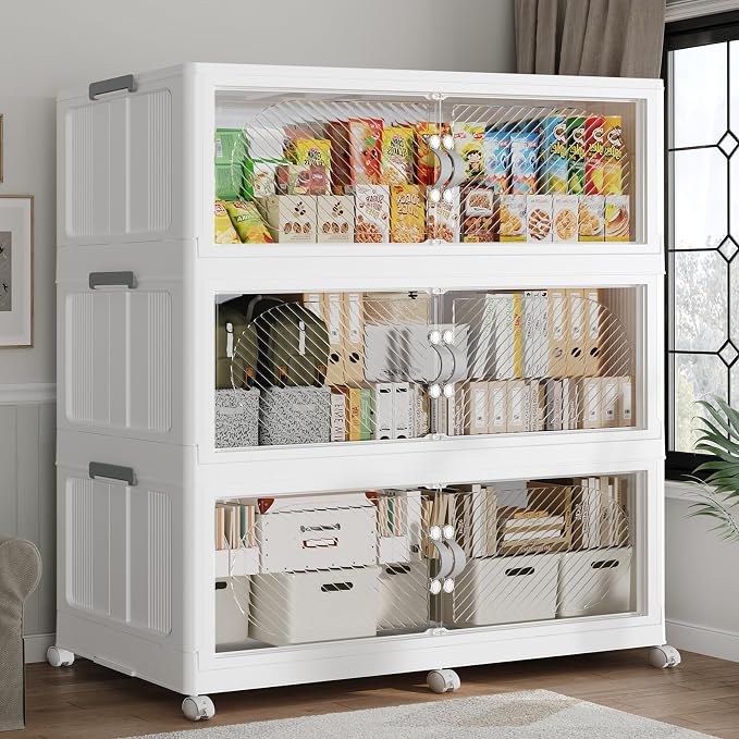 720QT Extra Large Stackable Storage Bins by Fangtueh