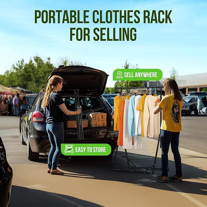 MAXLEAD HOME Clothes Rack Foldable Clothing Rack, 64.5''H Collapsible Garment - Image 3