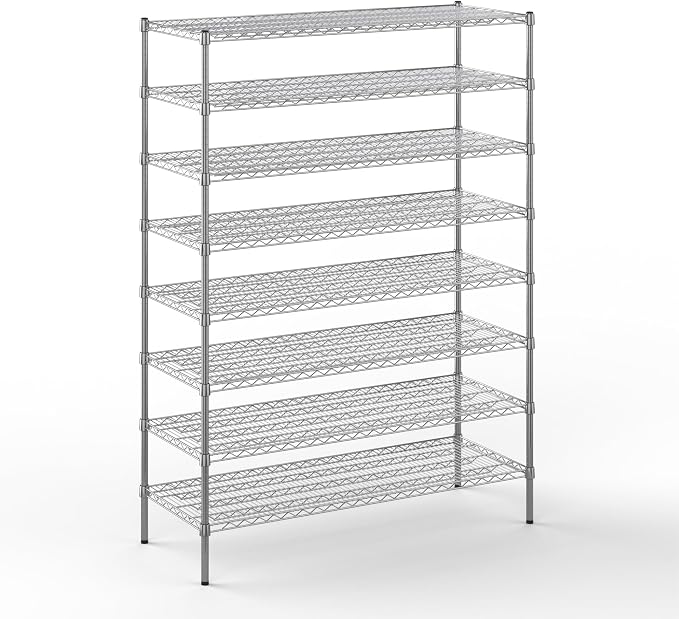21" Deep x 54" Wide x 74" Height Wire Shelving Kit | 8-Tier | NSF Commercial by Regal+Altair