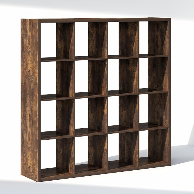 Furinno Cubic Extra Thick 16-Cube Closet Organizers and Storage, Amber Pine | - Image 7