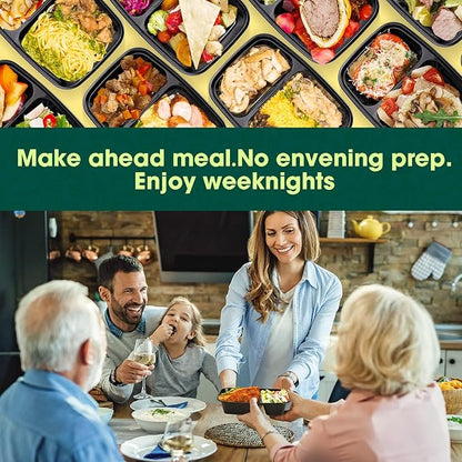 Glotoch 10 Pack 32OZ Meal Prep Containers Reusable Microwave Safe, Extra Large - Image 6