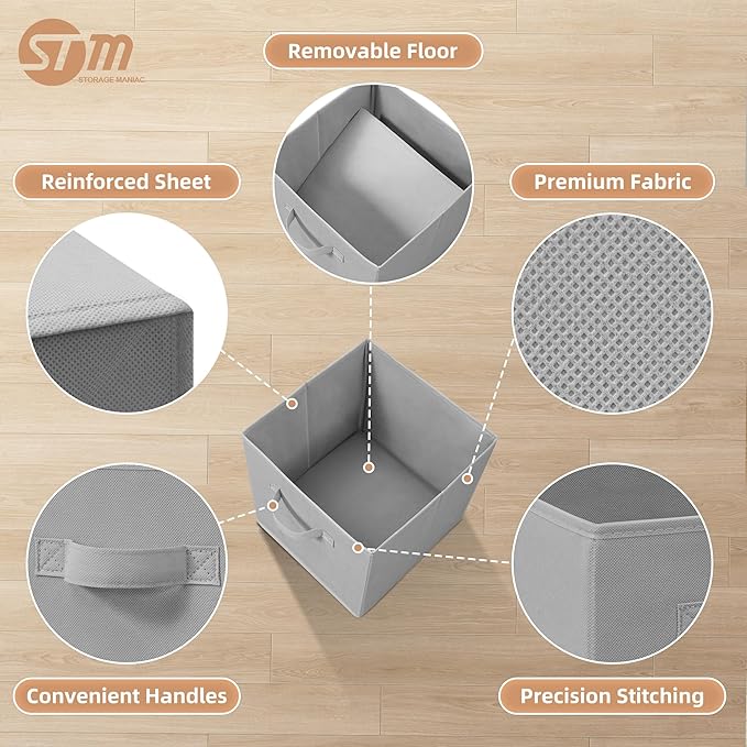 STORAGE MANIAC Storage Cubes, 11 Inch Collapsible Storage Bins - Image 3