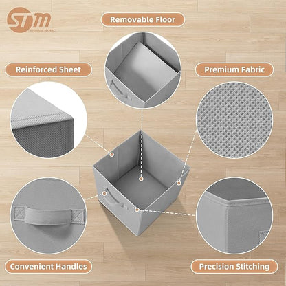 STORAGE MANIAC Storage Cubes, 11 Inch Collapsible Storage Bins - Image 3