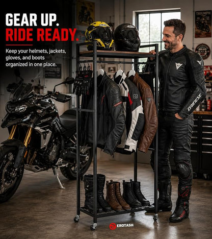 Motorcycle Helmet Holder, Motorcycle Gear Storage Rack, Display Stand - Image 5