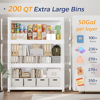 1000Qt Stackable Storage Bins - Image 3