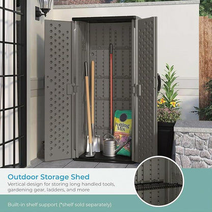 Suncast 22 Cubic Ft. Vertical Resin Outdoor Storage Shed - Image 6