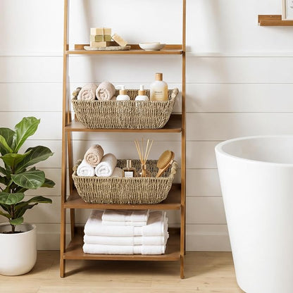 StorageWorks Hand-Woven Jumbo Storage Baskets - Image 2