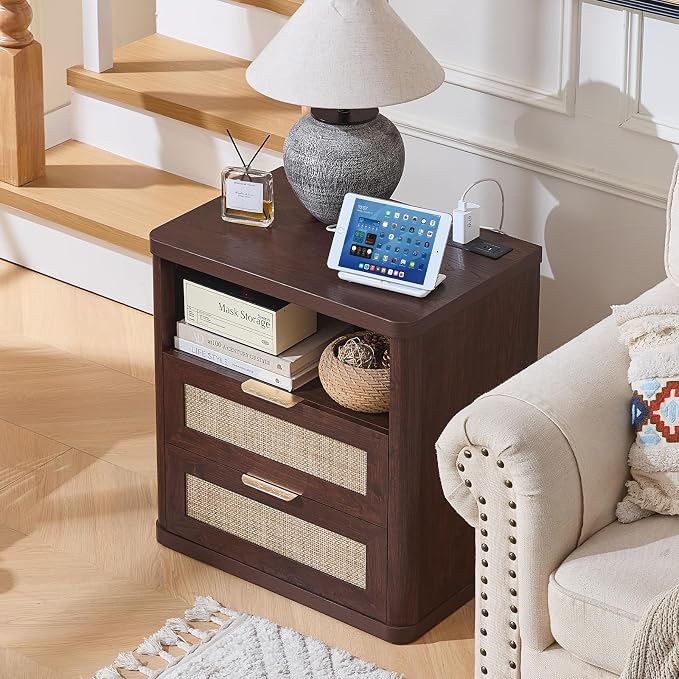 LEYAOYAO Rattan Nightstands Set of 2 - Image 9