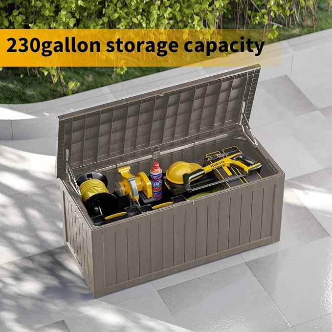 270 Gallon Heavy Duty Outdoor Storage Box - Image 4