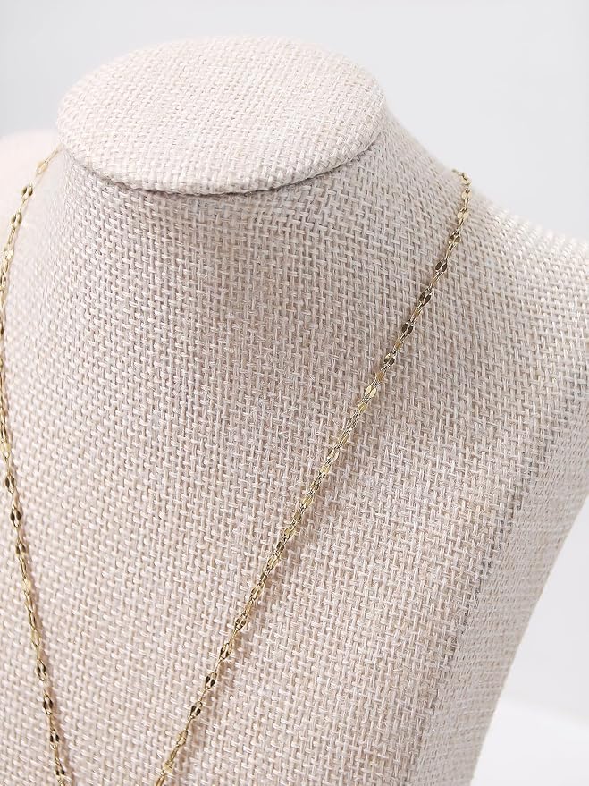 Necklace Bust Stand for Selling, Linen Necklace Display Holder, Jewelry - Image 2