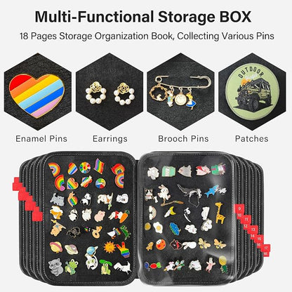 Enamel Pin Display Book, 18 Page Pin Bag - Image 2
