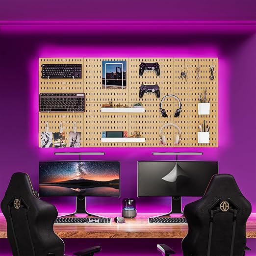Pegboard Combination Kit for Wall Organizer, Wall Mounted Peg Board Kits for - Image 3