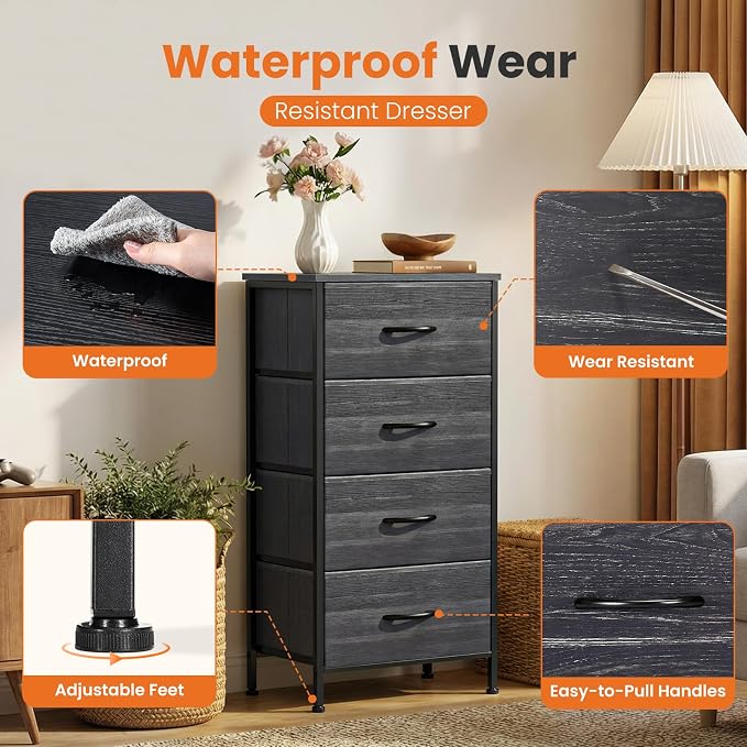 Sweetcrispy Nightstand Small Bedroom Dresser - Image 5