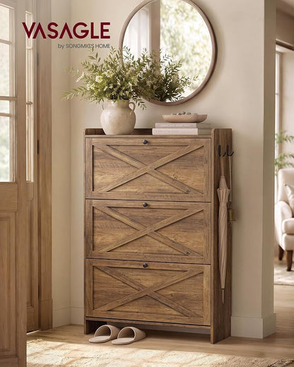 VASAGLE Shoe Storage Cabinet Organizer - Image 3