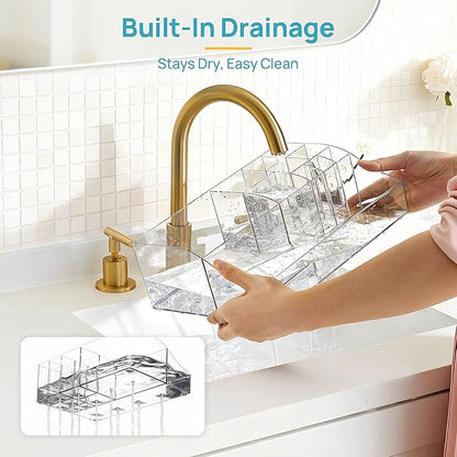 Vtopmart 6 PCS Bathroom Countertop Organizer, 1 Divided Tray - Image 6