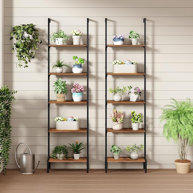 Ladder Shelf, 5-Tier Bookshelf, Ladder Bookcase - Image 6