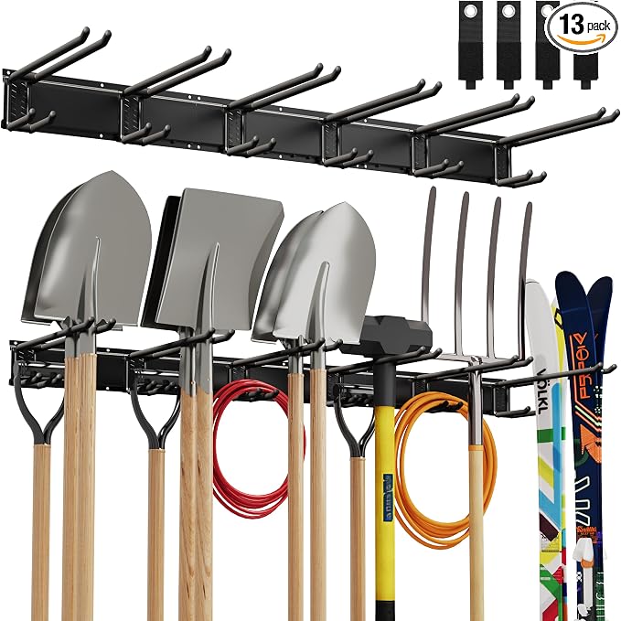 Tool Storage Rack, 48 Inch Heavy Duty Garage Wall Organzier by Waturis