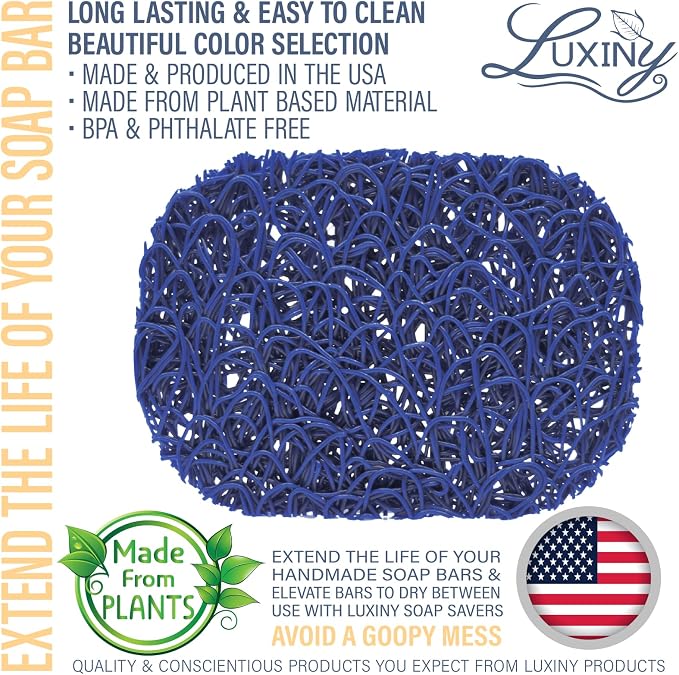 Soap Savers for Bar Soap, American Made by Luxiny, Lifts Soap in Soap Dishes & - Image 2
