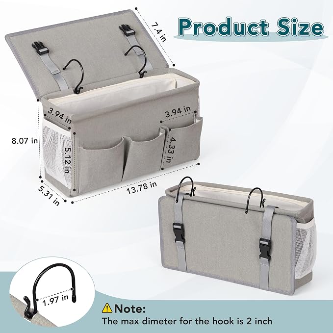 Bedside Caddy Storage Organizer - Image 5