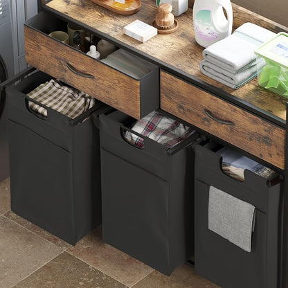 Laundry Hamper baskets 3 Section - Image 6