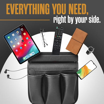 Houseables Armchair Caddy, Recliner Accessories, Armrest Organizer, Recliner - Image 5