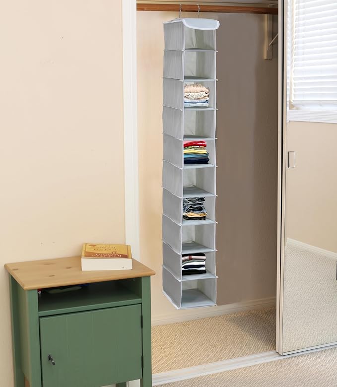 Simple Houseware 10 Shelves Hanging Shoes Organizer Holder - Image 5