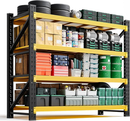 Letaya 3000LBS Heavy Duty Storage Shelves, 4 Tier Large Tall Industrial Shelving by LetayaMetalCabinets