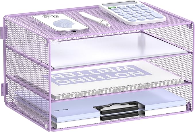 DALTACK 3 Tier Letter Tray Paper Organizer by DALTACK