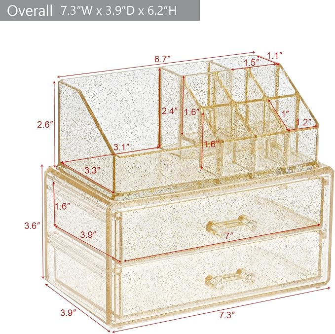 Ikee Design Acrylic Makeup Organizer - Image 2