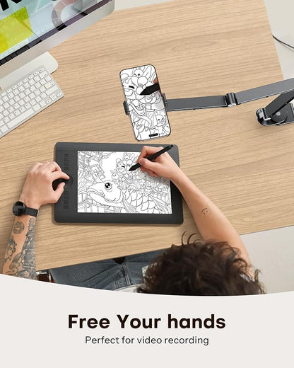 OMOTON Adjustable Tablet Stand for iPad, Desk Phone Holder for Bed - Image 8
