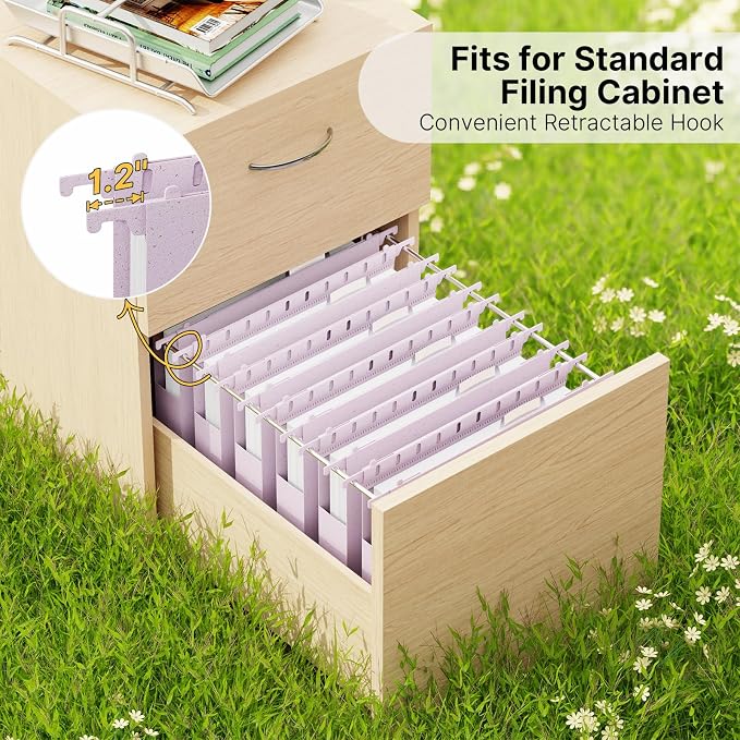 Letter Size Hanging File Folder Extra Capacity, Heavy Duty 1'' Expansion - Image 3