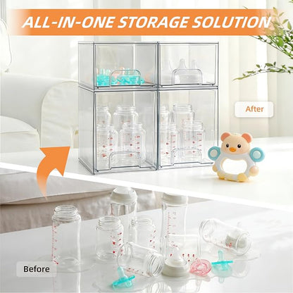 Baby Bottle Organizer, 4 Pack Bottle Storage Organizer Baby - Image 7