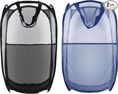 Collapsible Pop Up Laundry Hamper, Extra Large Mesh Foldable Laundry Basket Bag by BuyongwantJewelry