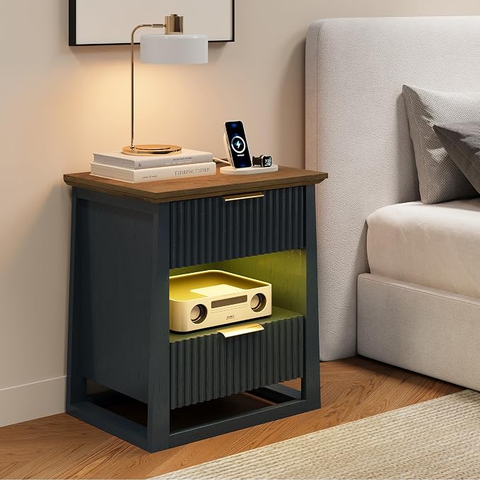 HIFYOBRO Fluted Nightstands - Image 8