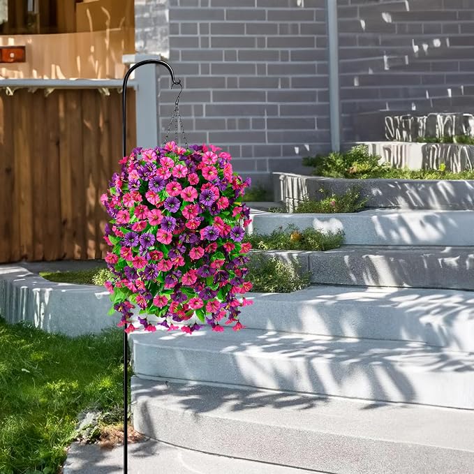 INQCMY Artificial Flowers for Outdoor Spring Summer Decoration Faux Silk - Image 5