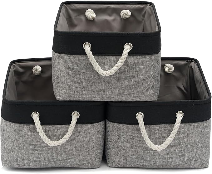 15.7x11.8x8.26 Inch Fabric Large Storage Bins by VQRTEXAStorageBasket
