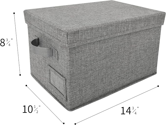 GRANNY SAYS Fabric Bins with Lids, Storage Baskets - Image 4
