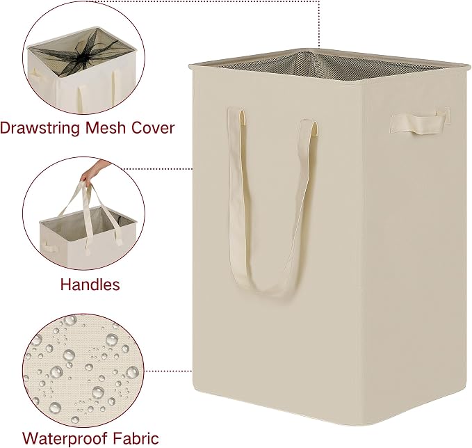 efluky Slim Laundry Basket, Narrow Laundry Hamper - Image 3