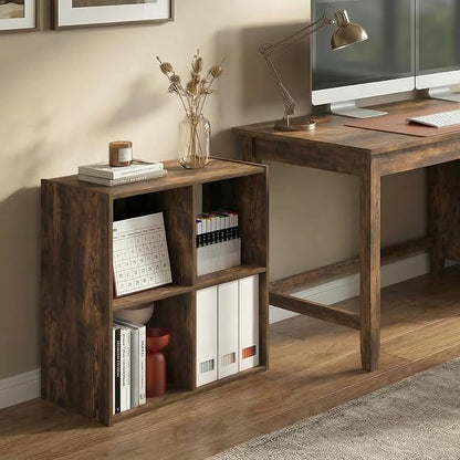 Furinno PELLI Book Shelf, 4-Cube Bookshelf - Image 2