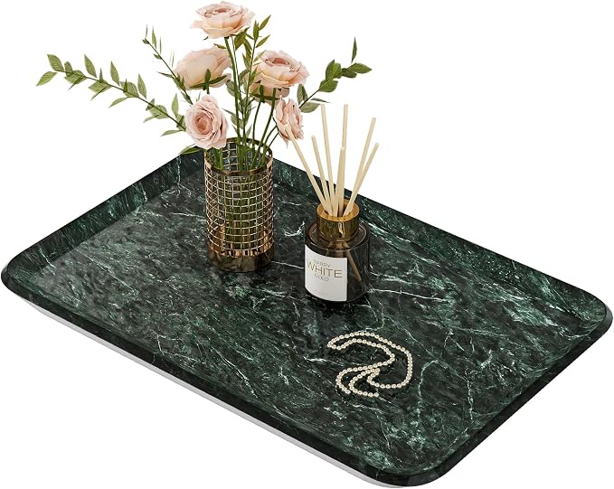 Vanity Decorative Tray, Bathroom & Countertop Organizer by SSTBLEV