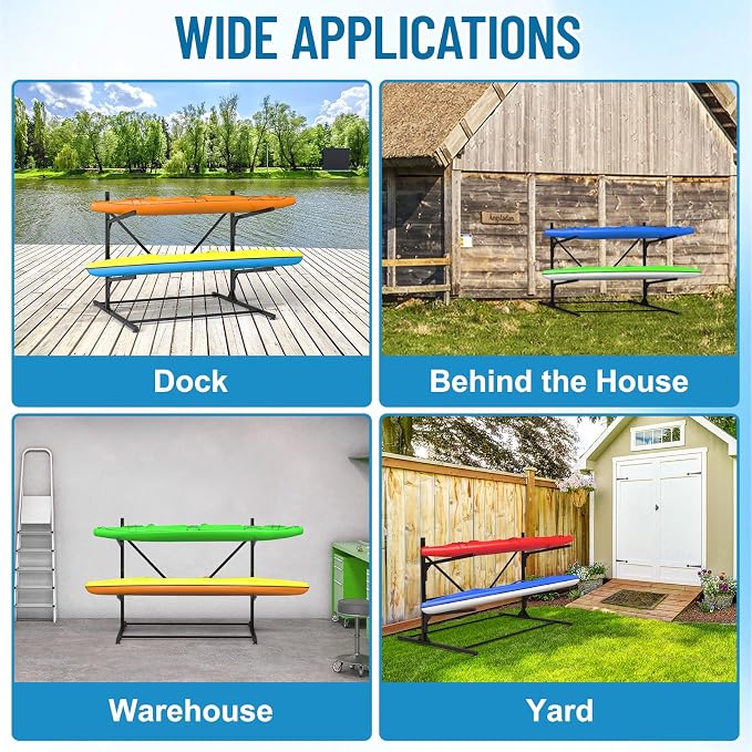 Kayak Storage Rack, Heavy Duty Freestanding Kayak Rack - Image 5