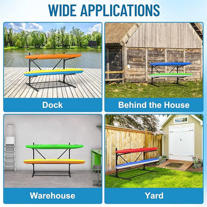 Kayak Storage Rack, Heavy Duty Freestanding Kayak Rack - Image 5