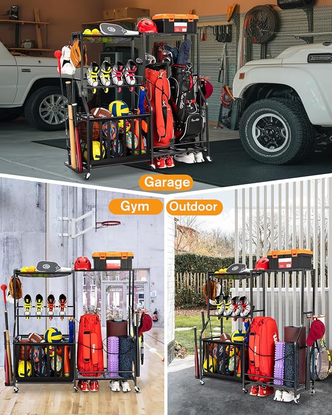 Garage Sports Equipment Organizer - Image 4