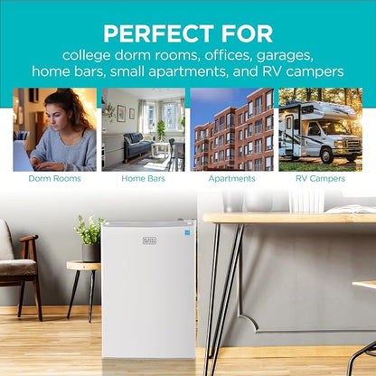 BLACK+DECKER 2.5 Cu. Ft. Compact Refrigerator, ENERGY STAR Certified, Single - Image 7