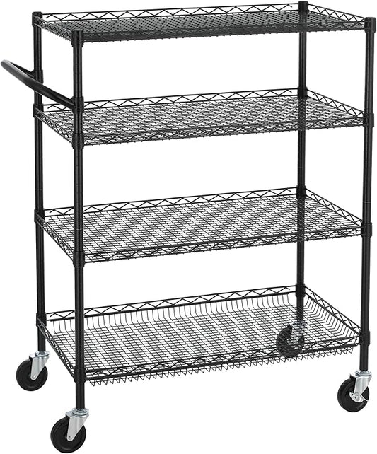 Finnhomy 4 Tier Heavy Duty Commercial Grade Rolling Cart by Finnhomy