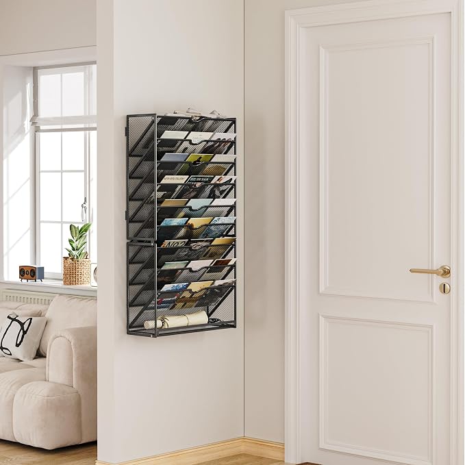 Lavatino 10-Tier Hanging Wall File Folders Organizer - Image 8