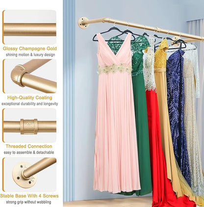 Gold Wall Mount Iaundry Drying Rack - Image 3