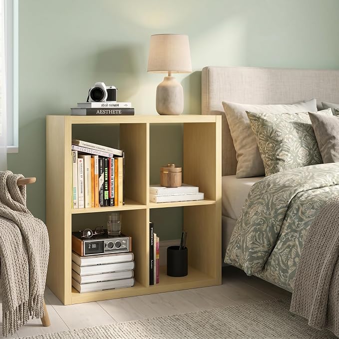 CTESNE【Wooden 4 Cube Storage Organizer Shelf - Image 8