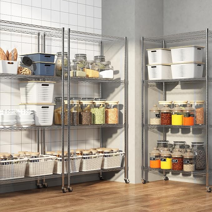 Homdox Heavy Duty 4-Tier Metal Shelving Unit - Image 6